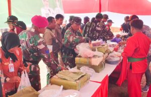 Ungkapan Syukur dan Terima Kasih, Warga Soko Sediakan 30 Nasi Tumpeng untuk Satgas TMMD 125 Bojonegoro