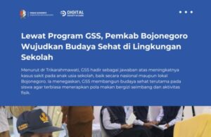Lewat Program GSS, Pemkab Bojonegoro Wujudkan Budaya Sehat di Lingkungan Sekolah