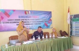 Tingkatkan Kapasitas Kader Posyandu, Pemkab Bojonegoro Bersinergi dengan TMMD Gelar Bimtek 6 Bidang SPM di Desa Soko
