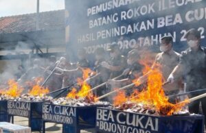 Bea Cukai Bojonegoro Musnahkan 8,51 Juta Batang Rokok Ilegal Hasil Penindakan