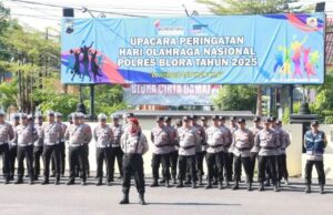 Peringati Haornas ke-42, Kapolres Blora Ajak Anggota Jadikan Olahraga Sebagai Gaya Hidup