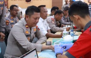 Polres Blora Gelar Bakti Kesehatan Donor Darah, Diikuti 100 Personel