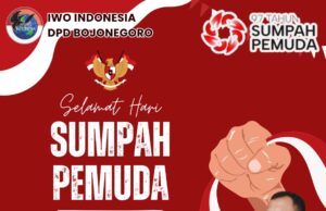Ketua IWO Indonesia DPD Bojonegoro Sampaikan Ucapan Selamat Hari Sumpah Pemuda ke-97
