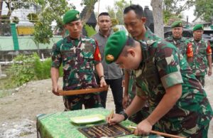 Kunjungi Koramil Kanor, Dandim Bojonegoro Resmikan Musholla Sangkan Paran