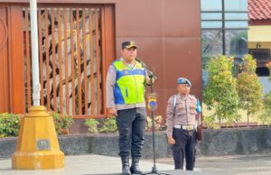 Kapolres Blora Komandoi Apel Kesiapan Hadapi Ancaman Bencana Hidrometeorologi