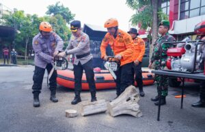 Polres Bojonegoro Gelar Apel Siaga Hadapi Ancaman Bencana Hidrometeorologi