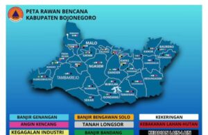 Langkah Mitigasi Bencana, BPBD Bojonegoro Petakan Kawasan Rawan Bencana