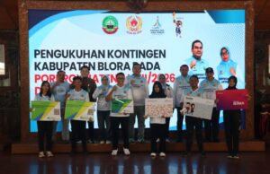Bidik 10 Besar Porprov Jateng 2026, Bupati Arief Rohman Resmi Kukuhkan ratusan Duta Olahraga Blora