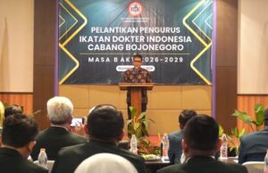 Pengurus IDI Bojonegoro Dilantik, Bupati Setyo Wahono Ajak Terus Tingkatkan Layanan Kesehatan
