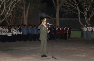 Khidmat Dilaksanakan, Dandim 0721/Blora Inspektur Apel Kehormatan dan Renungan Suci di TMP Wira Bhakti