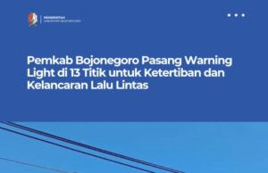Pemkab Bojonegoro Pasang Warning Light di 13 Titik untuk Ketertiban dan Kelancaran Lalu Lintas
