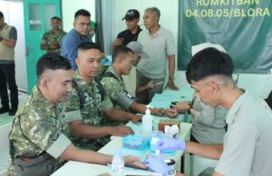 Sambut HUT Ke-81 TNI, Kodim 0721/Blora Gelar Bakti Sosial Kesehatan