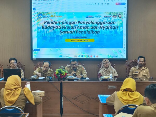 Dindik Bojonegoro dan BBPMP Jatim Beri Pendampingan, Dorong Budaya Sekolah Aman dan Nyaman