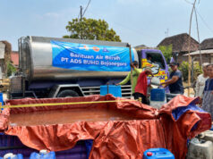 Kekeringan di Kedungadem, PT ADS Distribusikan 128 Ribu Liter Air Bersih ke 8 Desa