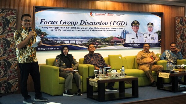 Hadiri FGD Raperda Ketertiban Umum, Bupati Bojonegoro Tekankan Penyerapan Aspirasi Masyarakat