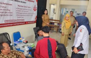Donor Darah PMI Bojonegoro Digelar di Puskesmas Padangan, Semangat Membantu Sesama