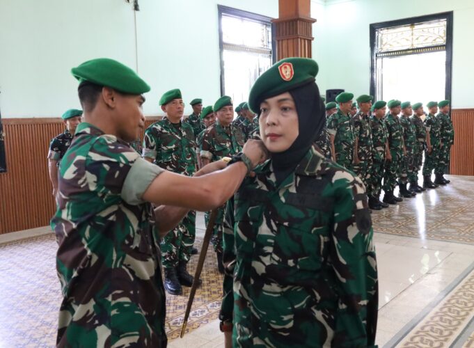 Dandim 0271/Blora Minta 63 Prajurit yang Naik Pangkat Tingkatkan Profesionalisme dan Tanggung Jawab
