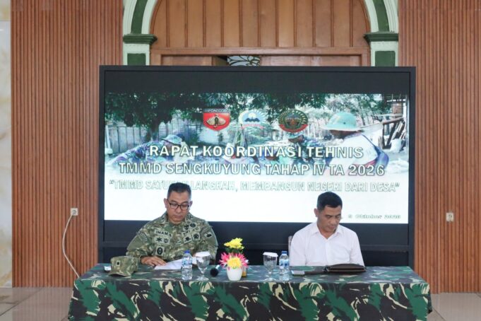 Sasar Jalan hingga RTLH, Kodim Blora Matangkan Persiapan TMMD Sengkuyung Tahap IV