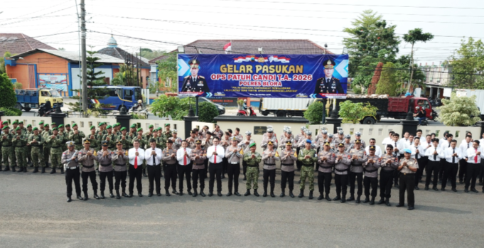 Tekan Angka Kecelakaan Lalu Lintas, Polres Blora Gelar Pasukan Operasi Patuh Candi 2026
